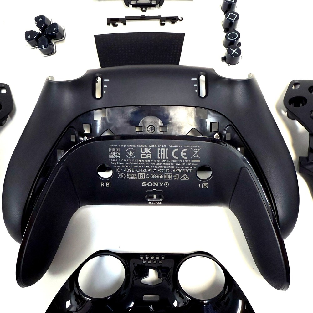 Original OEM Full Set Shell Buttons Replacement for PS5 DualSense Edge Black