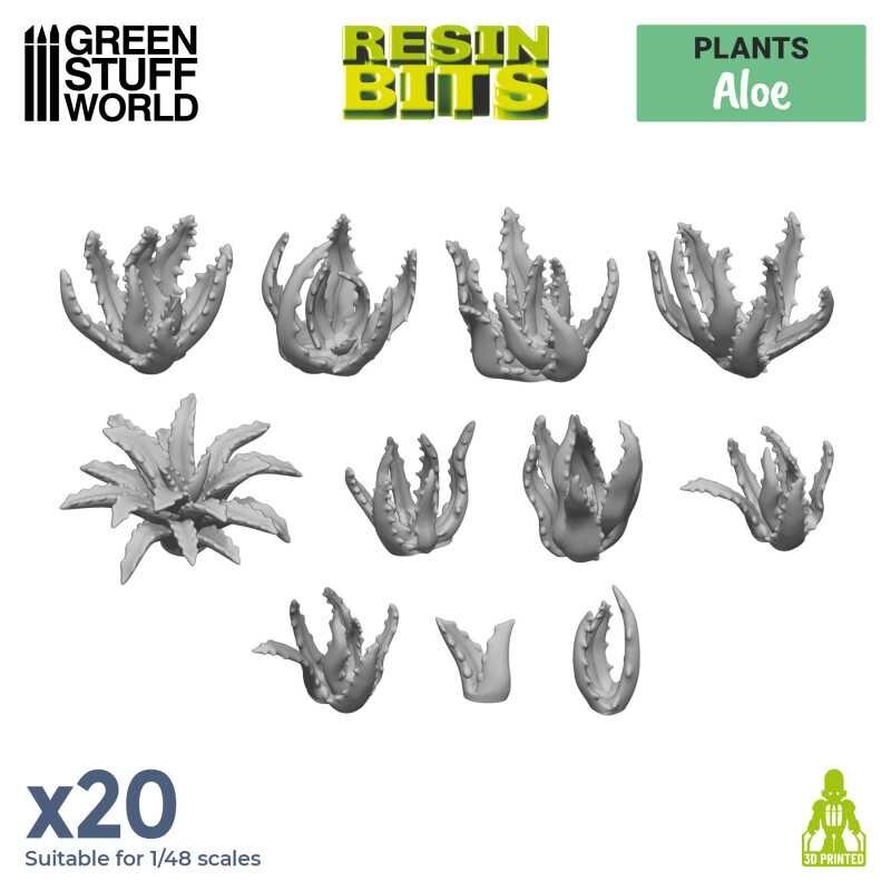 3D printed set - Aloe - Resin Decor Modelling  Wargames
