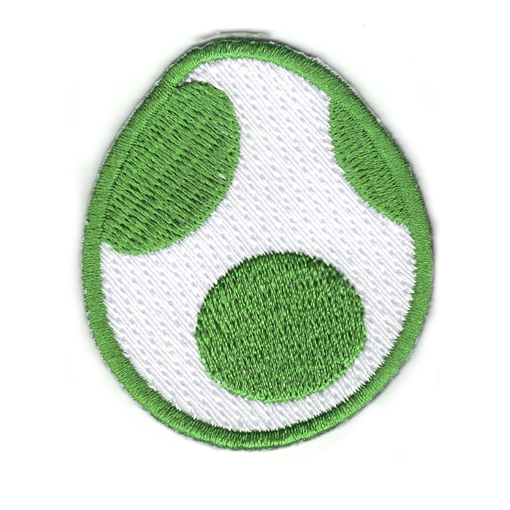 Nintendo Super Mario World Yoshi Egg Embroidered Iron on Patch