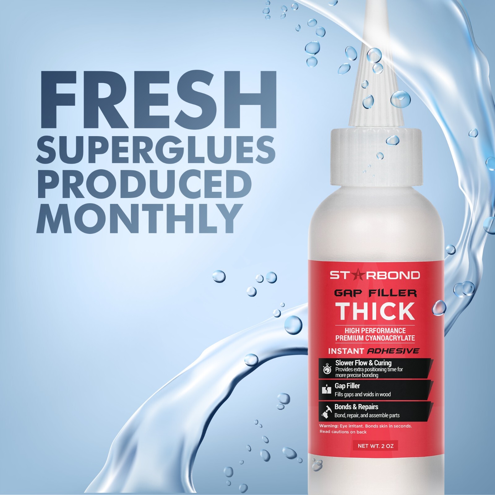 Starbond 2 oz. Thick Super Glue (Premium Cyanoacrylate CA Glue)