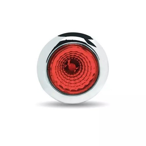 TLED-B1R Mini Button Red LED with Reflector and Silicone Locking Ring (1 Diode)