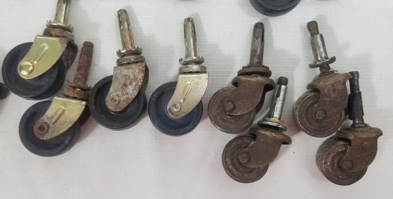 Lot Of Furniture Caster Wheels For Parts Or Repair Some Antique