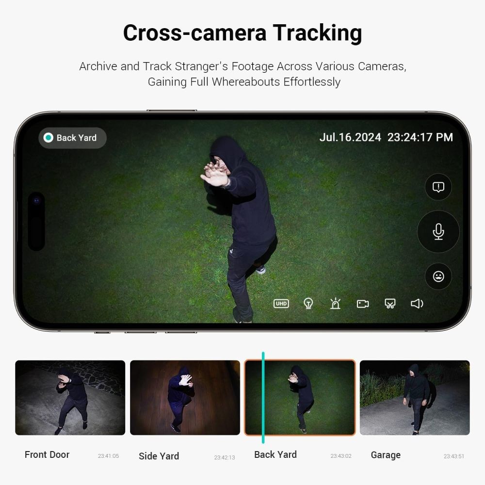 Ansque Security Cameras Wireless Outdoor Home System, 2 Camera Kit Solar Powered