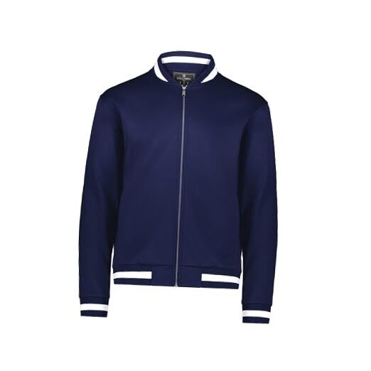V-Street Full Zip Jacket Small Navy/White