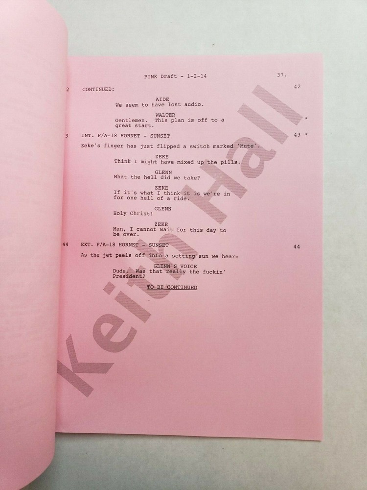 THE BRINK / Roberto Benabib 2014 Pilot Epsiode Script, JACK BLACK & TIM ROBBINS