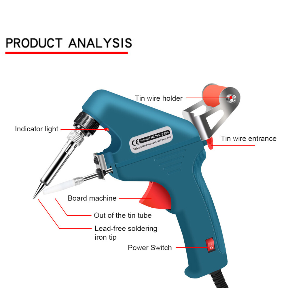 60W Handheld Soldering Automatic Tin Feeding Machine Electronic Z3G9