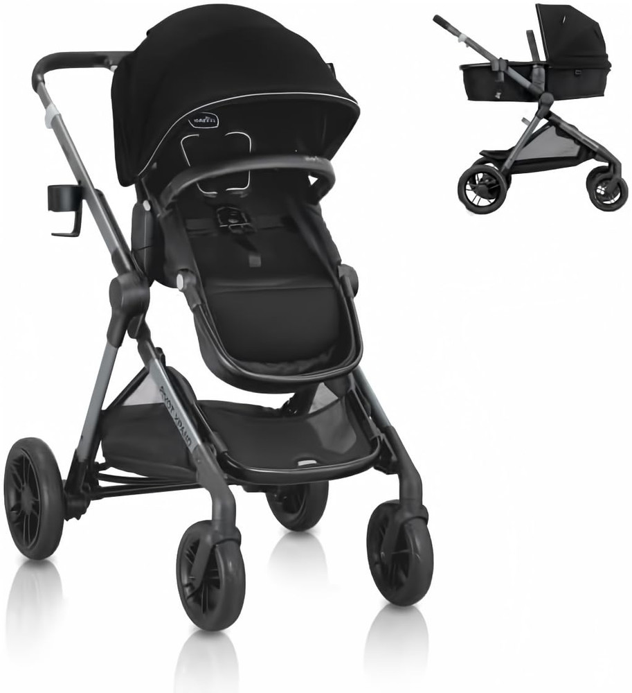 Pivot Xpand Modular Stroller - Stylish Ayrshire Black Design