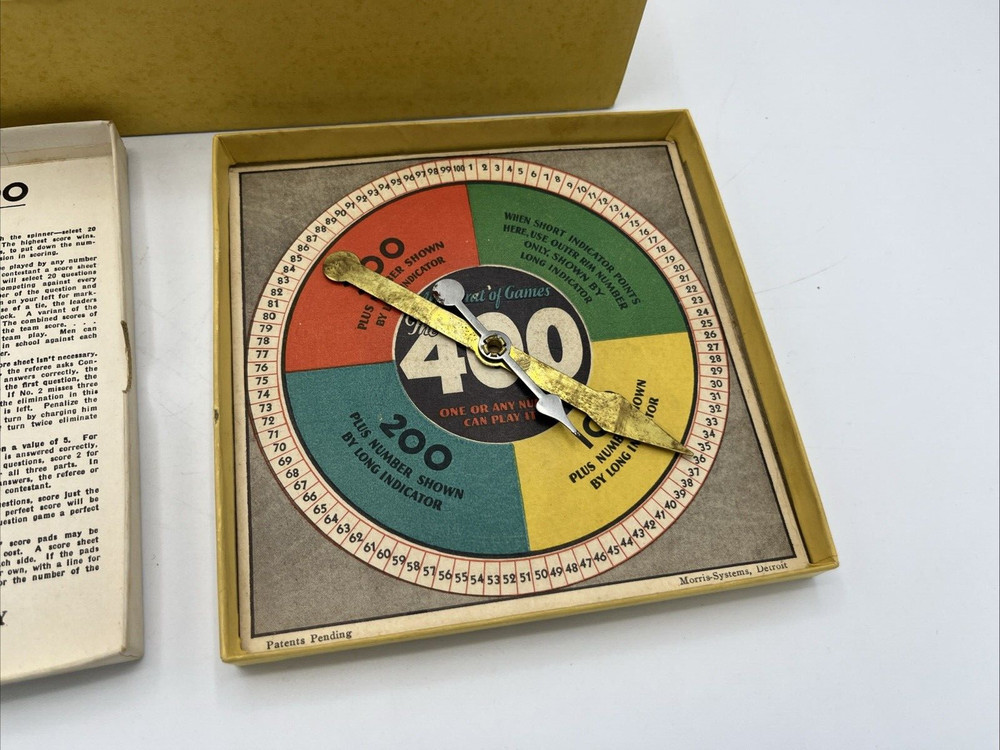 Board Game Trivia Game The 400 Complete Original Box Learn Play