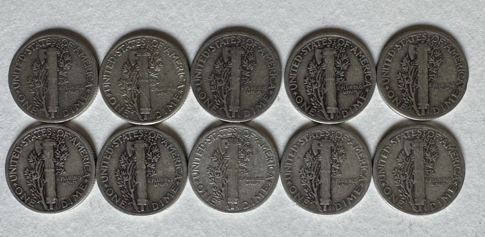Mercury Dime 10c Circulated