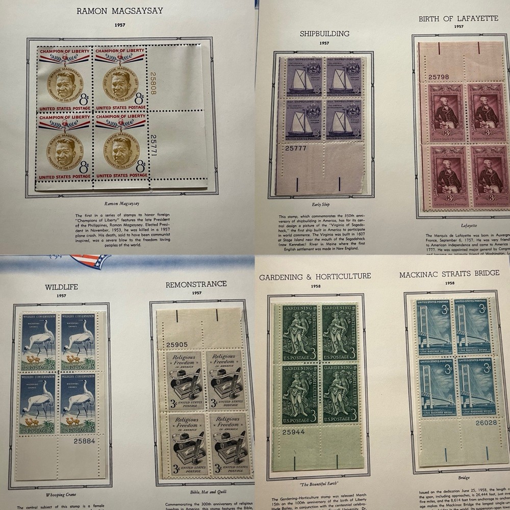 1948-1958 Commemorative Stamp Album (Only Missing 3 Designs)