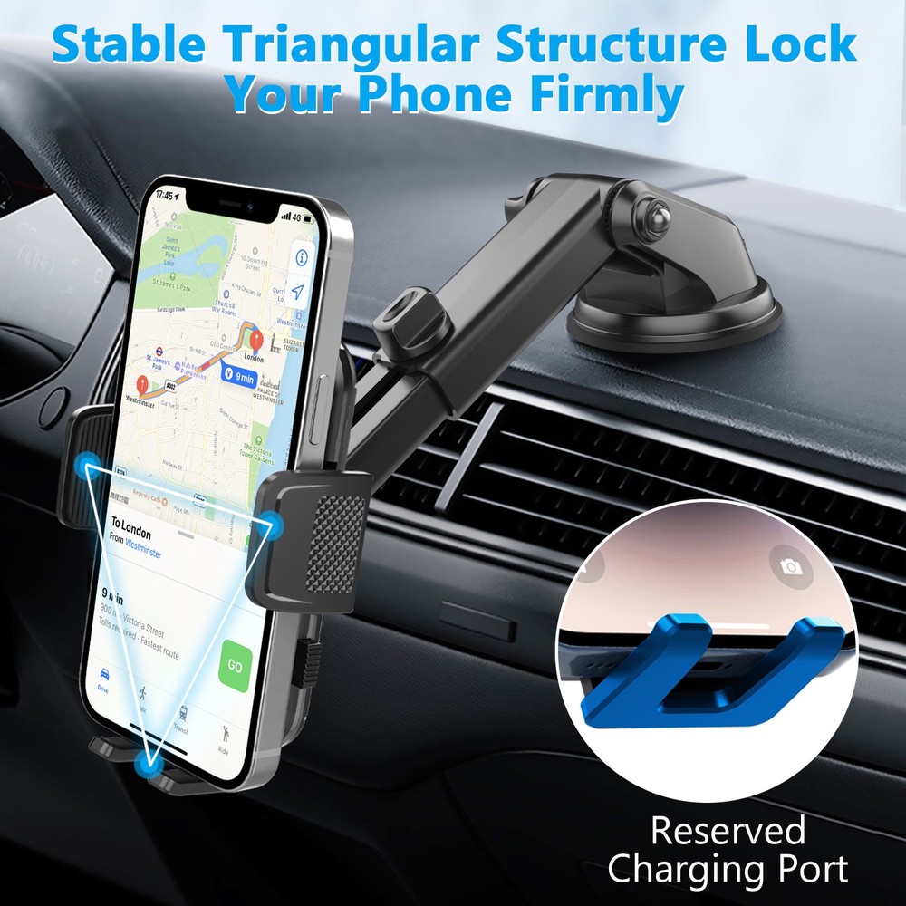 Universal 360° Dashboard &Windshield Universal Car Mount Phone Holder Adjustable
