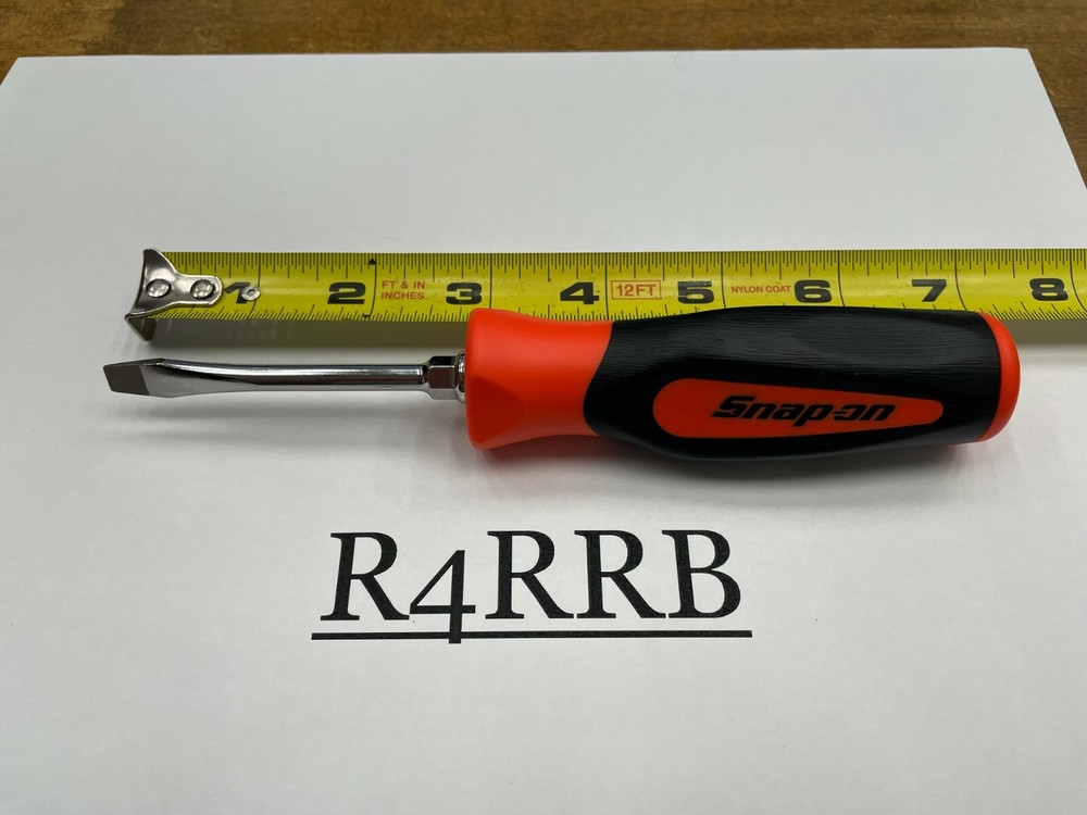 Snap-on Tools USA NEW ORANGE 7/32" Tip Soft Grip Flat Head Screwdriver SGD2BO