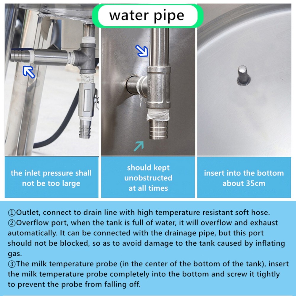 Kolice 150L Commercial Milk Pasteurization Machine Pasteurizer,Cooling & Heating