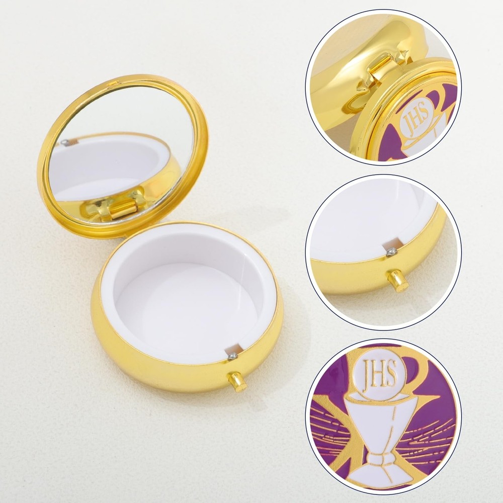 KOMI Pyx for Communion Host Catholic, Baptism Keepsake Box, Unique First Comm...