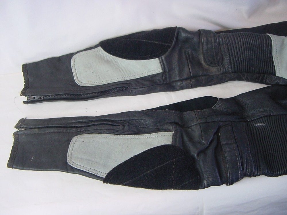 VTG LEATHER MOTORCYCLE PANTS - SIZE XXS