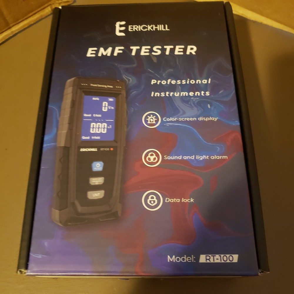 ERICKHILL Handheld EMF Meter Electromagnetic Field Radiation Dosimeter Tester