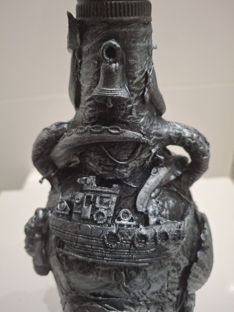 Kraken Rum Bottle Steampunk Style EMPTY