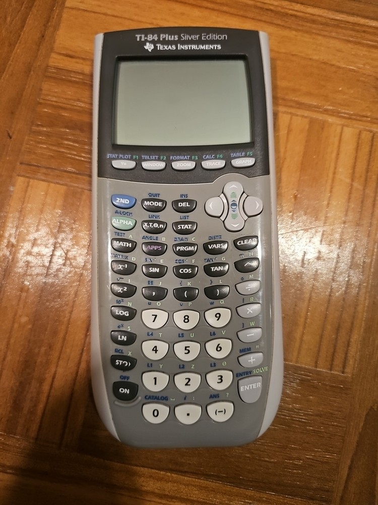 Texas Instruments TI-84 Plus Silver Edition Graphing Calculator - Tested Works