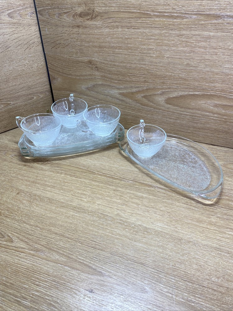 Hazelware Icelandic 8 Piece Snack Set. Complete Set Great Shape