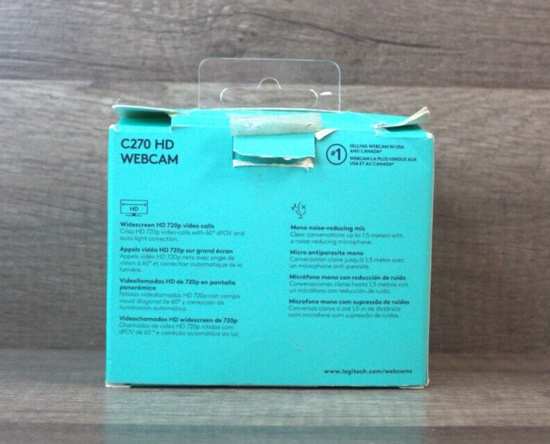NOB-Logitech C270 Web Camera -Widescreen HD Video Calling-Noise-Reducing Mic