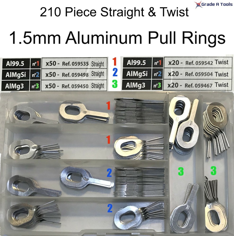 1.5mm Dent Pull Ring Kit - Straight & Twist Tabs. GYS-059429