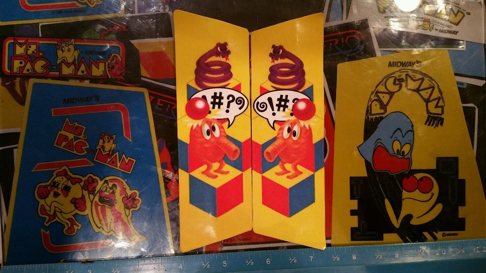 Parker brothers table top qbert decals pre cut