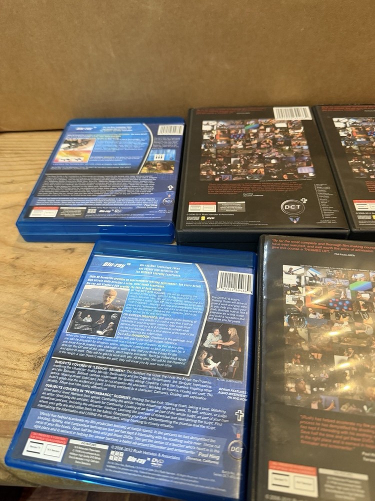 Digital Cinema Training DVD SET LOT Courses From Basic Production To Composit