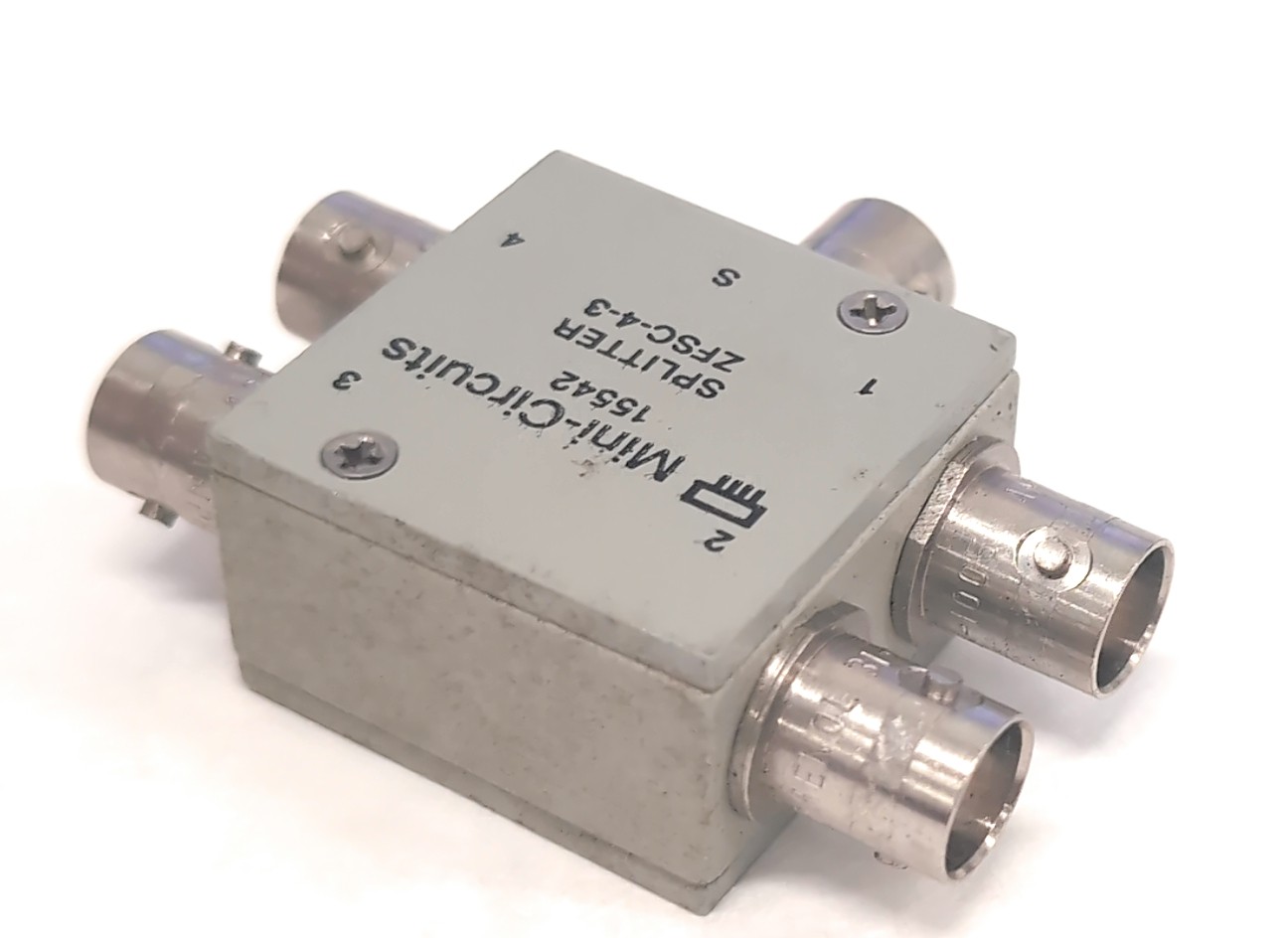 Lot of 5 Mini-Circuits 10 to 300 MHz BNC Power Splitter/Combiner ZFSC-4-3