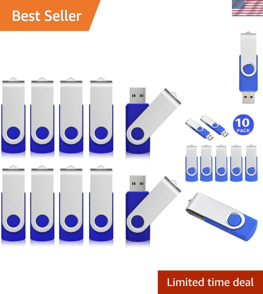 Durable 8GB USB Flash Drives with Swivel Keychain - Perfect for Quick Access