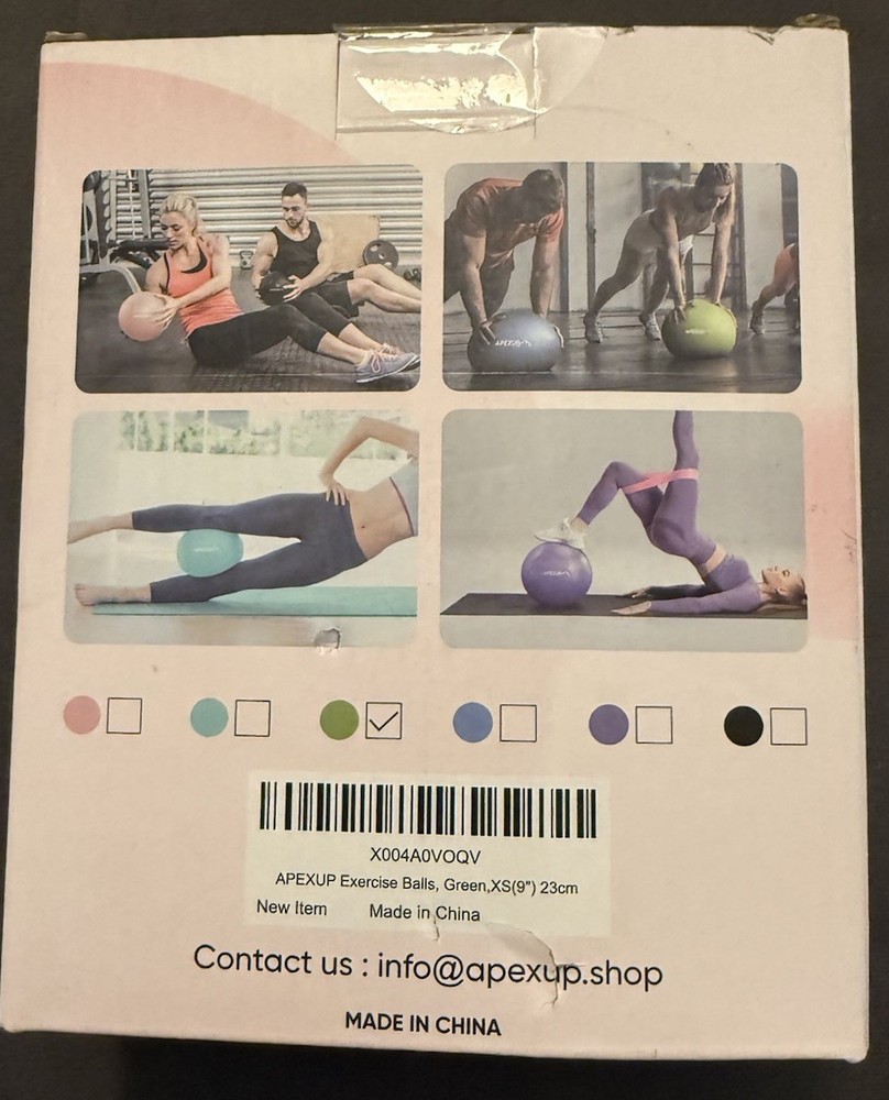Pro Body Pilates Exercise Ball 9” - New In Box