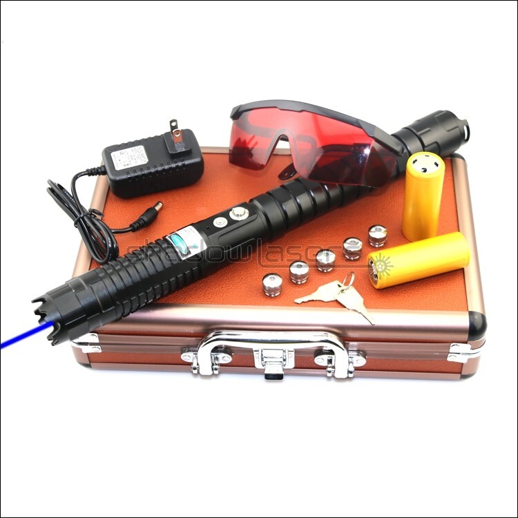 BX7-L 450nm Adjustable Focus Blue Laser Pointer Visible Laser Beam