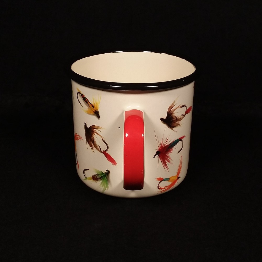 Fishing Lures - Metal Mug Coffee Cup - Hook Line & Sinker