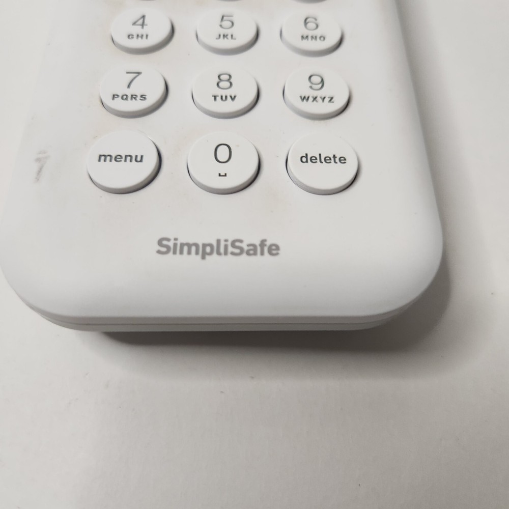 Simplisafe Model SSKP3 Security Keypad Wireless White FREE SHIPPING
