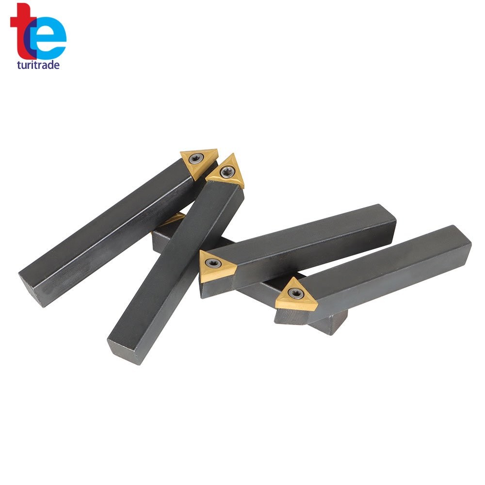 5Pcs 1/2" Carbide Indexable Turning Tool Lathe Tool Bit With Carbide Inserts