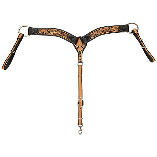 Circle Y Blooming Wild Breast Collar Brown
