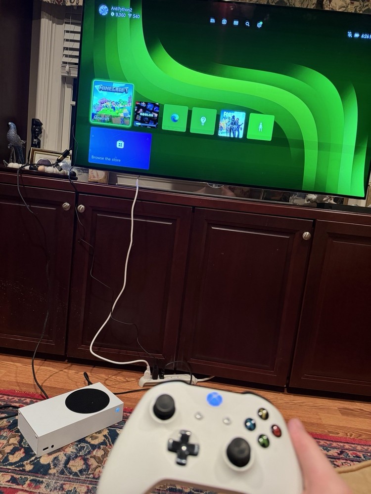 Microsoft Xbox Series S White Console with Controller, HDMI & USB-A Cables