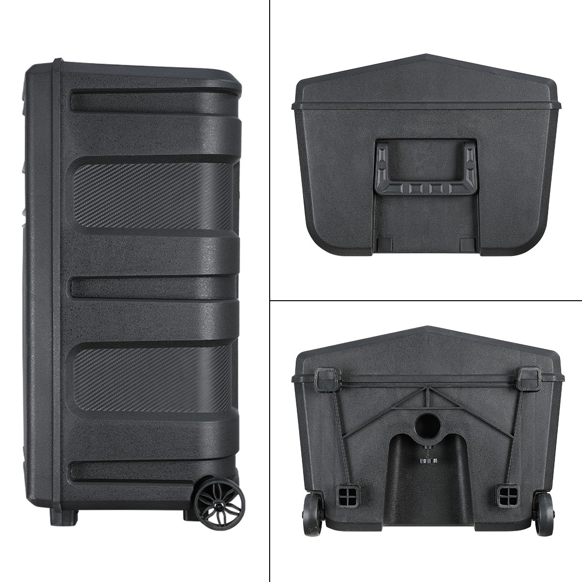 15" 10000W Bluetooth Party Speaker with Heavy Bass LED Lights Wireless Mic Stand