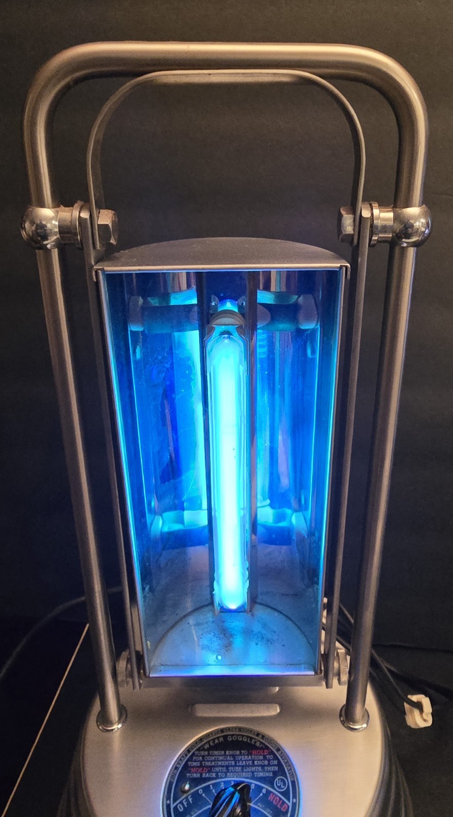 Vintage Sun-Kraft Cold Quartz Ultraviolet Therapy Lamp Model A-1 Tested Works