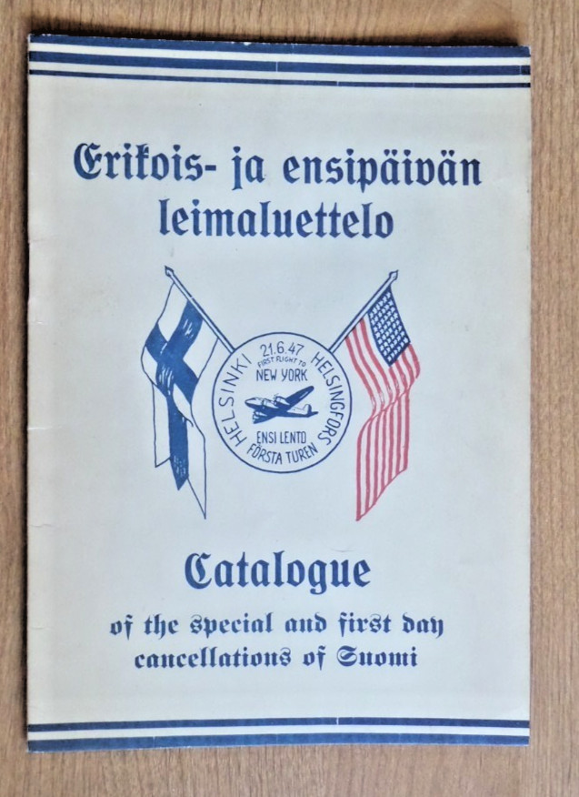 Finland postal cancellations booklet special & first day 1947 Kalle Varnas