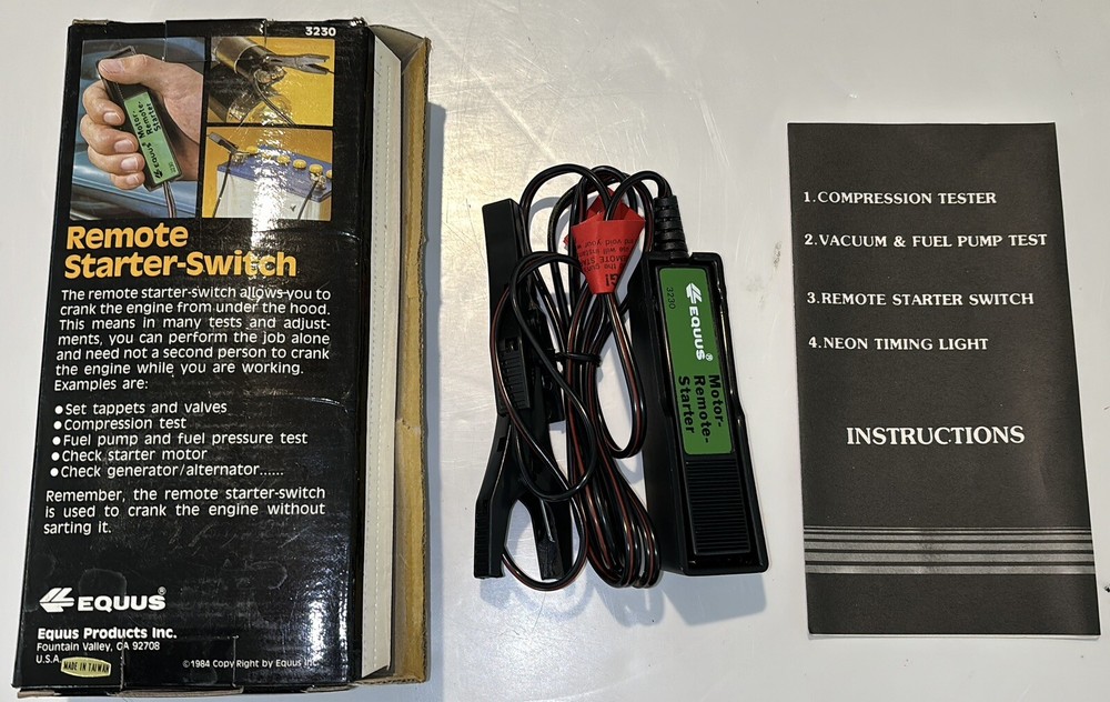 EQUUS 3032 10 Function Analyzer, 3050 Remote Start Switch, 3110 Timing Light