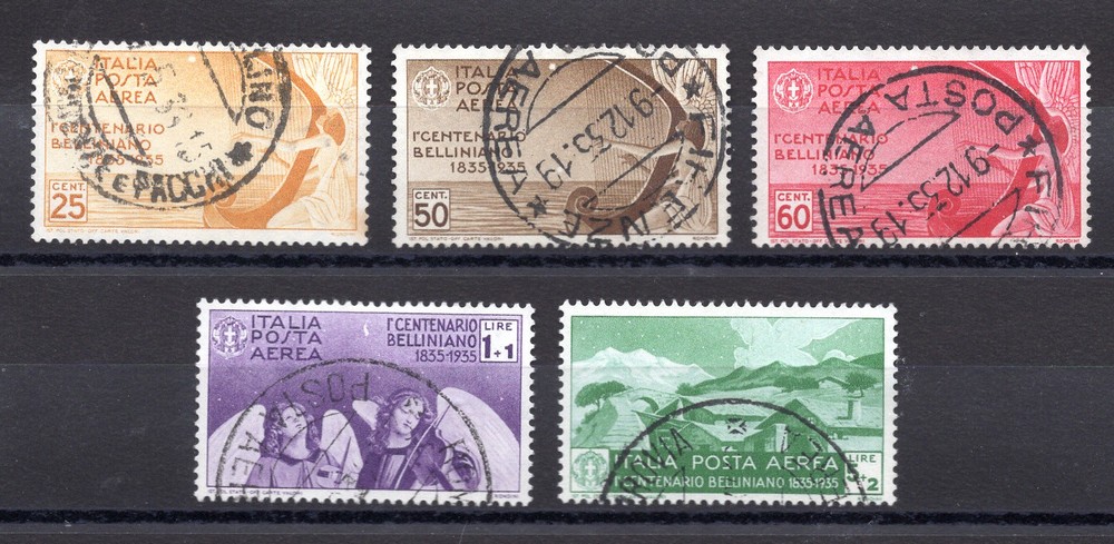 Bellini Posta Aerea no. 90/94 series used