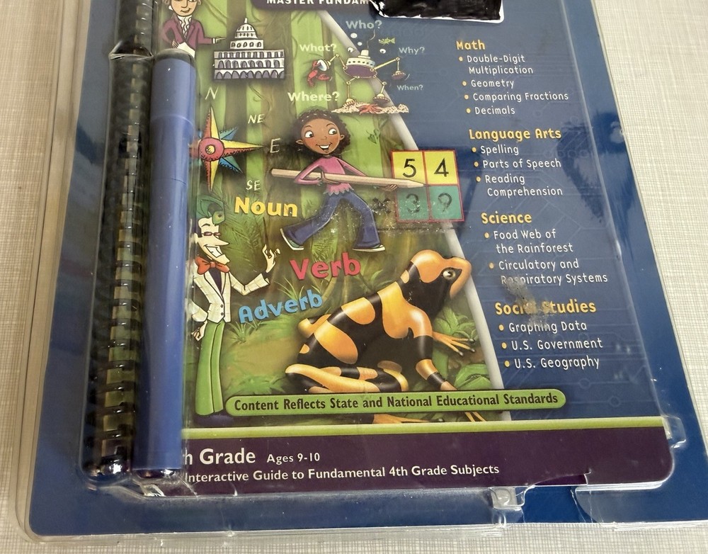 Quantum Pad Interactive Book & Cartridge for Leapfrog System Guide to 4th Grade