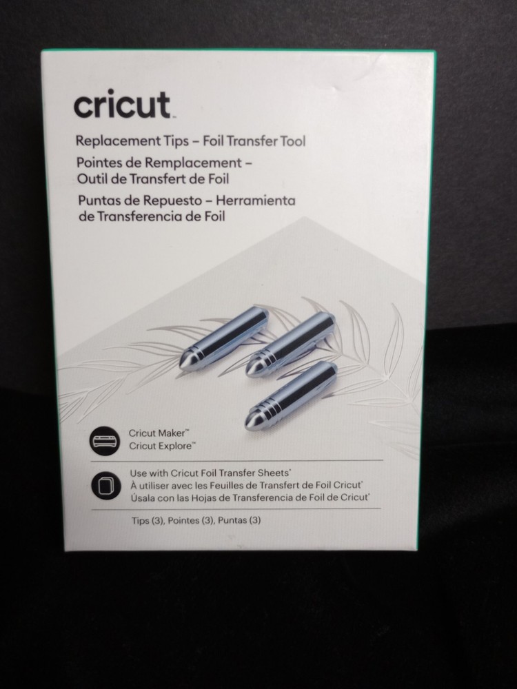Cricut Foil Transfer Replacement Tips 3 PC Set Maker Explore ~NIB~
