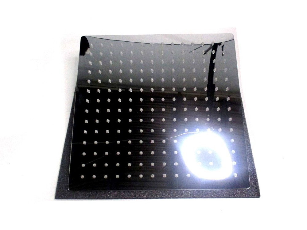 KKITOOLBASE 12" Square Rainfall & Round Handheld High Pressure Shower Head Combo