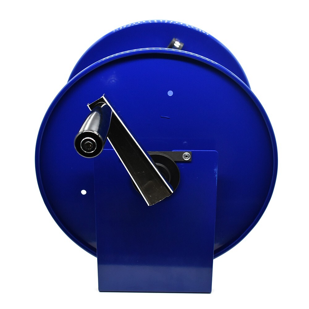 PW7191 Pressure Washer Manual Hose Reel Blue Powder Coated Steel - For 100ft