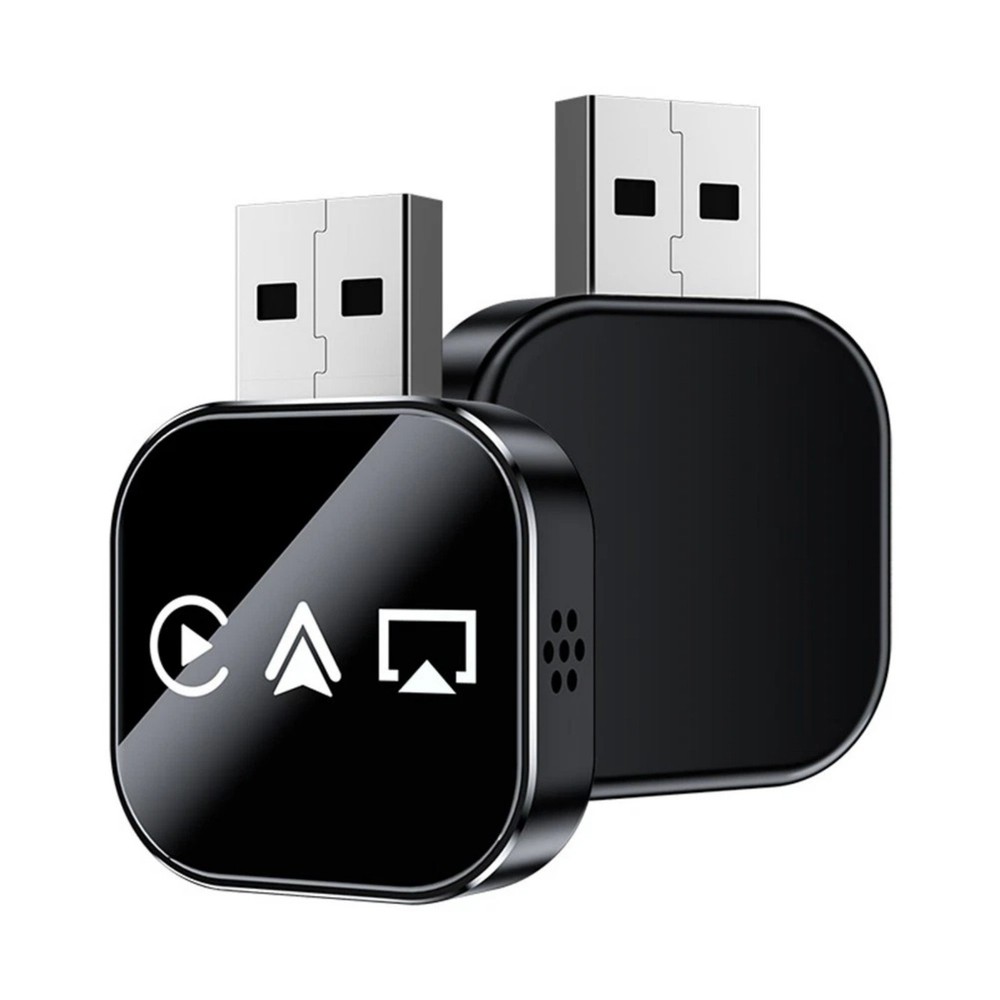 Plug Play Wireless CarPlay Adapter 3-in-1 Dongle for iOS Android Auto Bluetooth