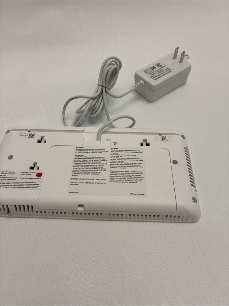 Cove EG91-VX Wired Touchscreen Panel Security System with Power Adaptor