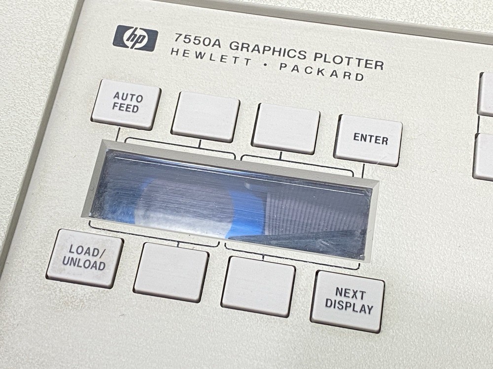 Hewlett Packard HP 7550A Graphics Plotter DAMAGED SCREEN
