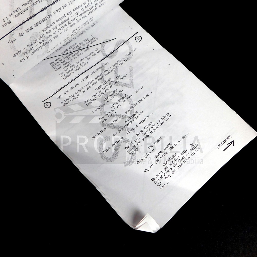 ARROW Deathstroke Returns Call Sheet and Script Sides S06E05 (0225-8502)