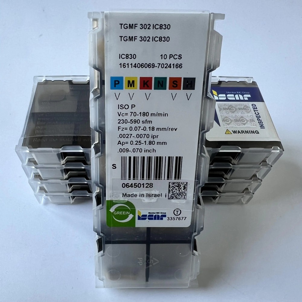 ISCAR / TGMF302 IC830 / Industrial indexable carbide inserts 10 Pcs